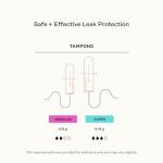 Organic Cotton Tampons with Bio Plastic Applicator