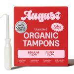 Organic Cotton Super and Regular Tampons 24-Pack