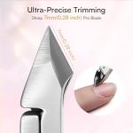 Pink Cuticle Trimmer Set with Dual End Pusher