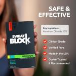 SweatBlock Antiperspirant Wipes for All-Day Protection