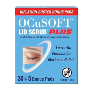 OCuSOFT Lid Scrub PLUS Eyelid Wipes - 35 Count