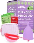 Pixie Menstrual Cup & Disc Duo with Care Kit