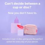 Pixie Menstrual Cup & Disc Duo with Care Kit