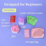 Pixie Menstrual Cup & Disc Duo with Care Kit