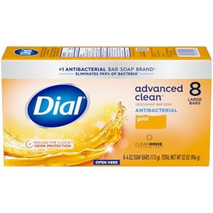 Dial Antibacterial Deodorant Soap Bar, 32 Count