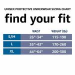 Amazon Basics Unisex Overnight Protective Underwear, Large