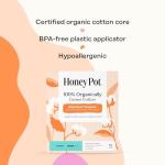 Honey Pot Organic Cotton Tampons - Super Absorbency