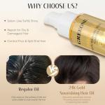 24K Gold Hair Serum for Shine and Repair
