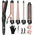 5-in-1 Curling Iron with Interchangeable Barrels