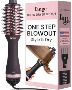 L'ANGE HAIR 2-in-1 Blow Dryer Brush (Black)