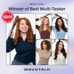 Wavytalk 5-in-1 Curling Wand Set in Rose Gold