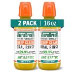 TheraBreath Deep Clean Antiseptic Mouthwash Duo