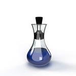 Purelite Easy-Pour Glass Mouthwash Dispenser Bottle