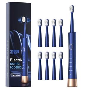 AJELU Waterproof Sonicare Electric Toothbrush with Extras