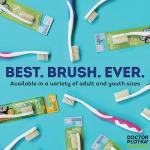 Soft Flossing Toothbrush for Sensitive Teeth, 2 Pack