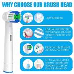16 Pack Replacement Heads for Oral-B Electric Toothbrush