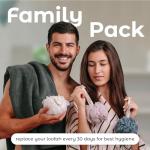 MainBasics Set of 3 Loofah Sponges - Airy Blossom