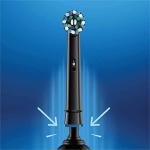 Oral-B Crossaction Electric Toothbrush Replacement Heads, Black