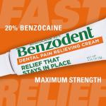 Benzodent Maximum Strength Pain Relief Cream, 0.25 oz