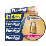 Fixodent Ultra Max Hold Denture Adhesive Cream 4-Pack