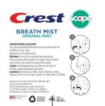 Crest Scope Mint Breath Mist Spray 4-Pack