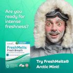 Oracoat FreshMelts Arctic Mint Breath Fresheners, 40 Count