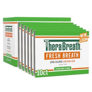 TheraBreath Citrus Mint Chewing Gum with Zinc