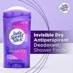 Lady Speed Stick Shower Fresh Antiperspirant, 4 Pack