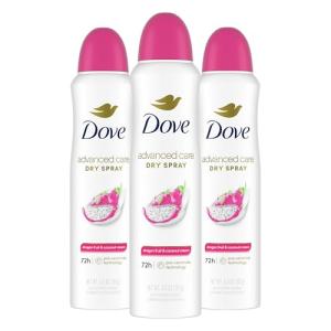 Dove Antiperspirant Spray 3 Pack Dragon Fruit & Coconut