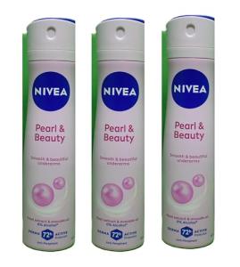 NIVEA Pearl & Beauty Deodorant Spray Trio