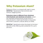 Unscented Crystal Mineral Deodorant Roll-On, 24-Hour Protection