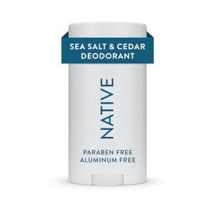 Native Men's Natural Deodorant - Sea Salt & Cedar