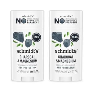 Charcoal & Magnesium Vegan Deodorant - 2 Pack