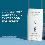 Native Men's Natural Deodorant - Sea Salt & Cedar