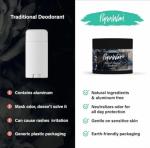 PiperWai Natural Charcoal Deodorant - Vegan & Aluminum-Free