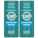 Tom’s of Maine Natural Aluminum-Free Deodorant, 2-Pack