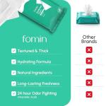 FOMIN Coastal Breeze Deodorant Wipes for Women