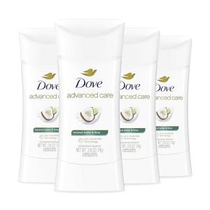 Dove Coconut Water & Lime Deodorant Stick 4 Ct
