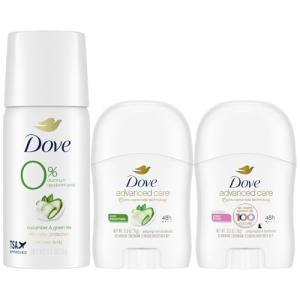 Dove Women’s Travel Deodorant Variety 3-Pack