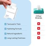 FOMIN 50-Pack Travel Deodorant Wipes - Unscented