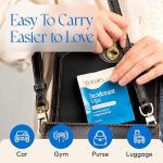 Travel-Friendly Acidified Deodorant Wipes - 15 Count