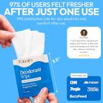 FOMIN Travel Deodorant Wipes - 15 Pack