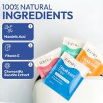 Travel-Friendly Acidified Deodorant Wipes - 15 Count