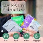 FOMIN pH Balanced Travel Deodorant Wipes - 15 Pack