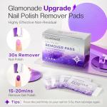 Glamonade Nail Polish Remover Wipes - 50 Pack