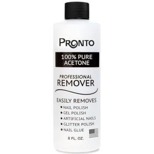 Pronto 100% Acetone Nail Polish Remover, 8 Fl oz