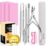 MORGLES 13-Piece Nail Care Kit with Cuticle Oil