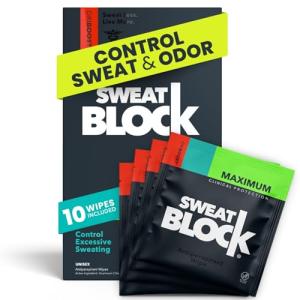 SweatBlock Antiperspirant Wipes for All-Day Protection