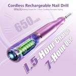Cordless Electric Nail Drill Kit for Home Use