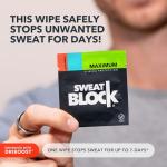 SweatBlock Antiperspirant Wipes for All-Day Protection